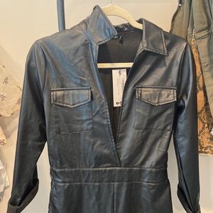 Leather jumpsuit